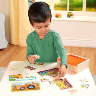 B Puslespil arbejdskøretøjer