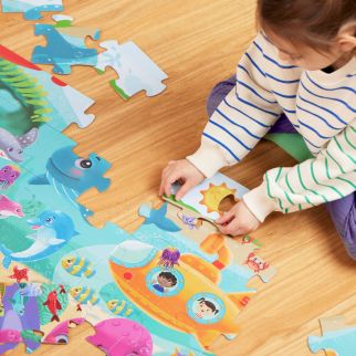 B Gulvpuslespil, Under havet 