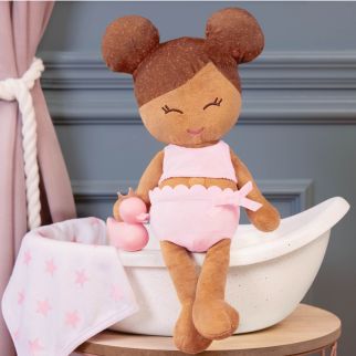 LullaBaby Badedukke, pige brunt hår