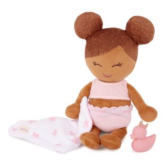 LullaBaby Badedukke, pige brunt hår