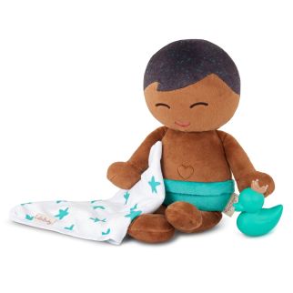 LullaBaby Badedukke, dreng sort hår