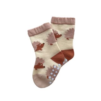 Pindsvin Babysokker antislip, 6-12 md.