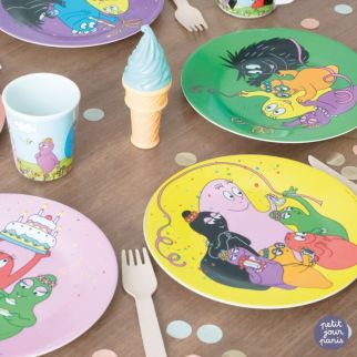 Barbapapa fødselsdags tallerkener