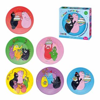 Barbapapa fødselsdags tallerkener