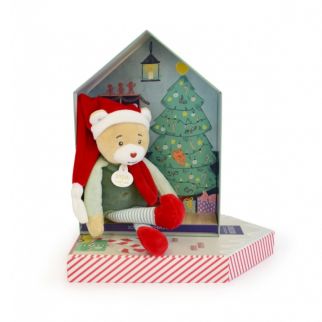 JUL - Julebjørn Cotillon og hans hus, 27 cm