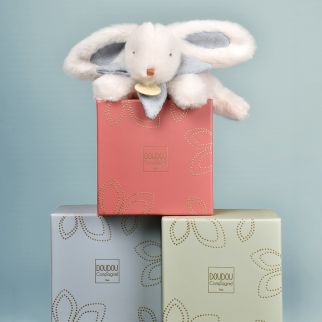 BONBON - Kanin blågrå, krammeven 20 cm (i æske)