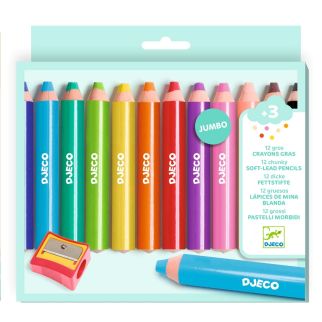 12 jumbo voks blyanter