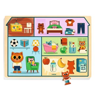 Træpuslespil, Huset