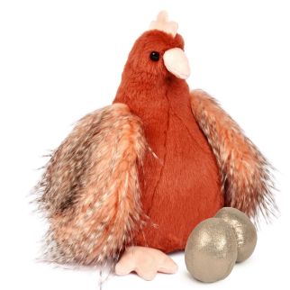 HØNS - Høne m/guldæg, 28 cm