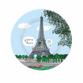 Paris Eiffeltårnet, tallerken