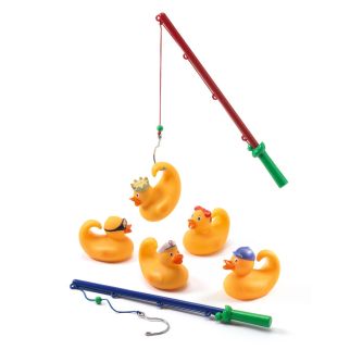 Badeænder med fiskestænger, gule 