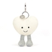 Fun Love, Amuseables Hjerte vedhng, creme, 13 cm