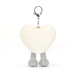 Fun Love, Amuseables Hjerte vedhng, creme, 13 cm