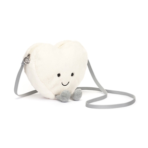 Fun Love, Amuseables Hjerte taske, creme 18 cm