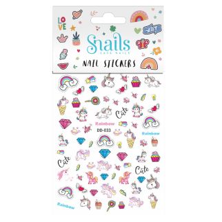 Snails Neglestickers Enhjørning STOR