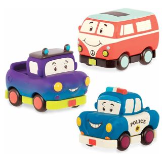 Mini træk tilbage biler - politi - rugbrød - pickup