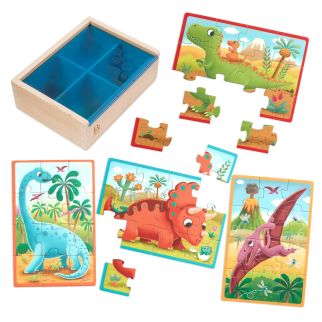 B Puslespil Dino 4 i 1