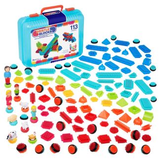 Bristle Block 113 stk i kuffert 