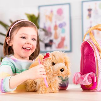 Pucci hund i taske, prikket