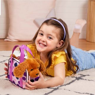 Pucci hund i prikket taske 