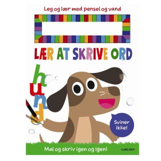 Lær at skrive ord - Leg og lær med pensel og vand