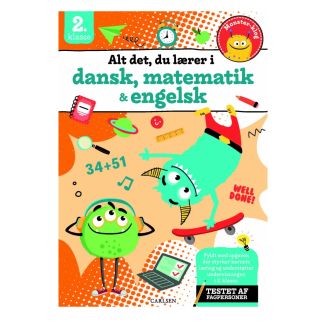 Alt det, du lærer i dansk, matematik & engelsk - 2. klasse