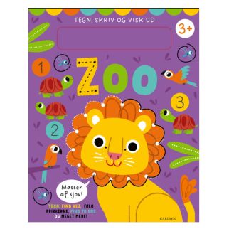 Tegn, skriv og visk ud - Zoo