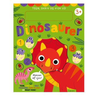 Tegn, skriv og visk ud - Dinosaurer