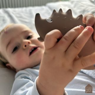 Pindsvin bide-/badedyr, Naturgummi