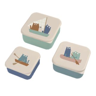 Sejlende katte snackbokse, 3 stk.