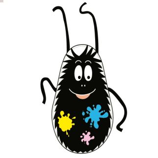 Barbapapa forklæde Sort