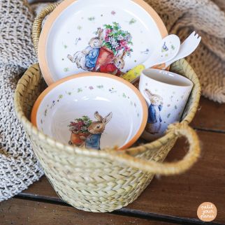 Peter kanin gaveæske 5 dele, aprikos NY