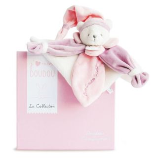 COLLECTOR - Bjørn rosa, nusseklud 24 cm (i æske)