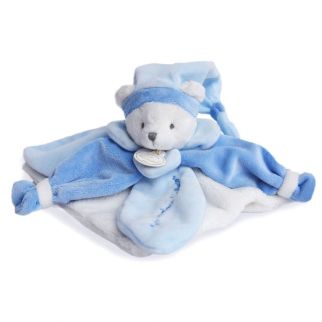 COLLECTOR - Bjørn blå, nusseklud 24 cm (i æske)