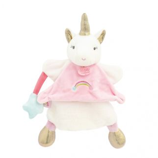 HÅNDDUKKE - Enhjørning, 25 cm