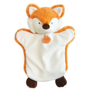 HÅNDDUKKE - Ræv, 25 cm