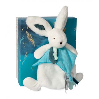 HAPPY POP kanin, nusseklud blå 25 cm (i æske)