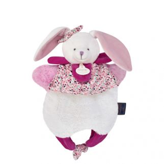 SMÅ SJOVE - Kanin lyserød, nusseklud taske 30 cm