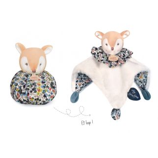 SMÅ SMARTE - Hjort, 3-i-en nusseklud 25 cm