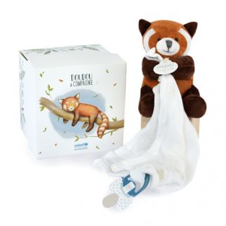 UNICEF - Rød panda, nusseklud m/sutteholder 12 cm (i æske)
