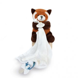 UNICEF - Rød panda, nusseklud m/sutteholder 12 cm (i æske)