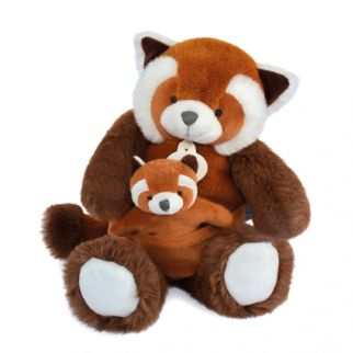 UNICEF - Rød panda, bamse m/unge 25 cm (i æske)