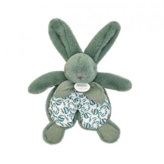 Kanin grøn, putteklud lille 18 cm