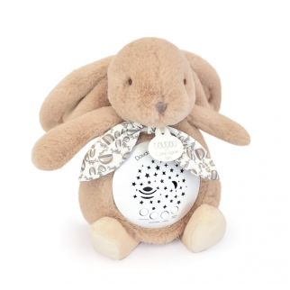 Kanin beige, musik stjerne projektor 19 cm (i æske)