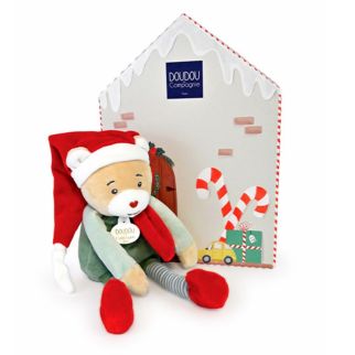 JUL - Julebjørn Cotillon og hans hus, 27 cm