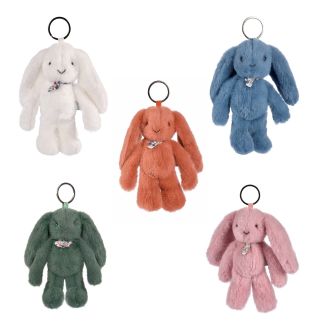 Blomsterkanin - Nøglering / taskevedhæng, sortiment 18 cm (30 stk.)