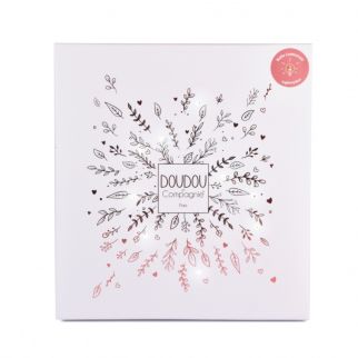 DOUDOU 25 år - Bjørn rosa, nusseklud 25 cm