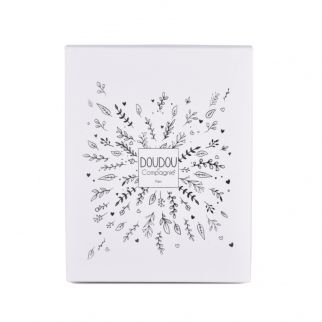 DOUDOU 25 år - Bjørn sølv, plys sutteholder 20 cm