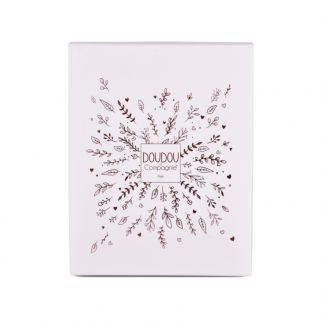 DOUDOU 25 år - Bjørn hvid, nusseklud 25 cm