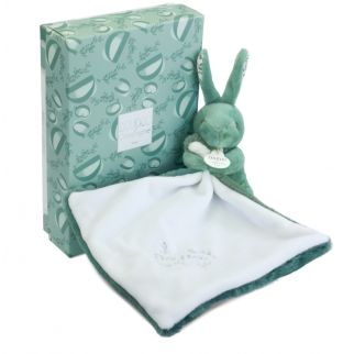 Kanin grøn, nusseklud 10 cm (i æske)